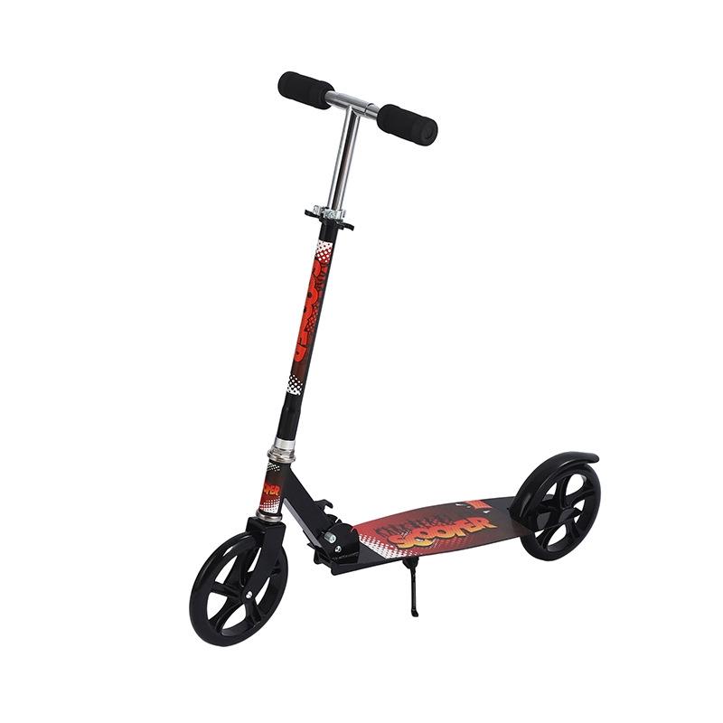 Folding Adult Scooter with Wide Deck