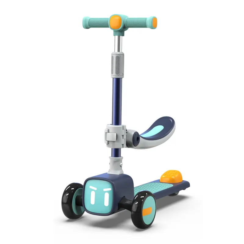 Cartoon Kids Scooter with Removable Seat