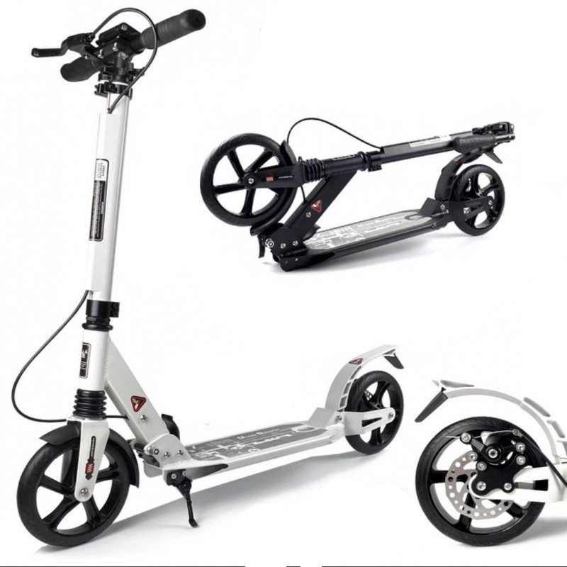 Classic Large Wheels Adult Scooter with Dual Suspension