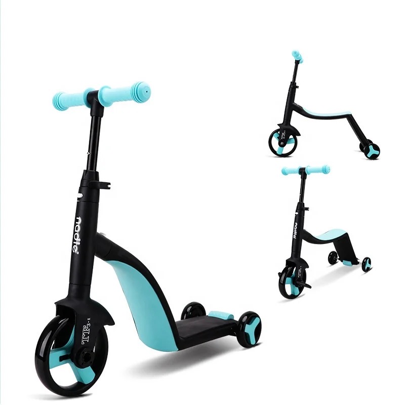 2 In 1 Tri Wheels Balance Scooter for Children