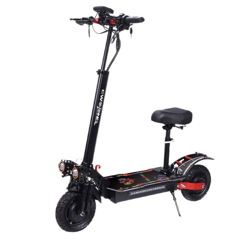 1200W 48V 24A 10 Inch  Folding Electric Scooter with Disc Brake